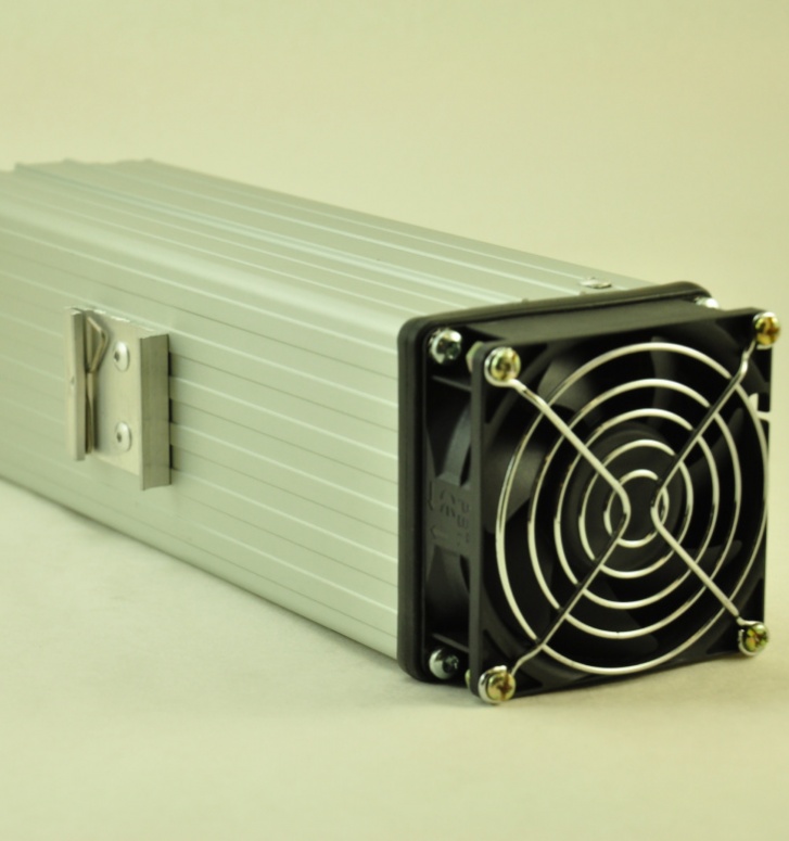 24V, 450W FAN FORCED PTC CONVECTION HEATER Front Facing View